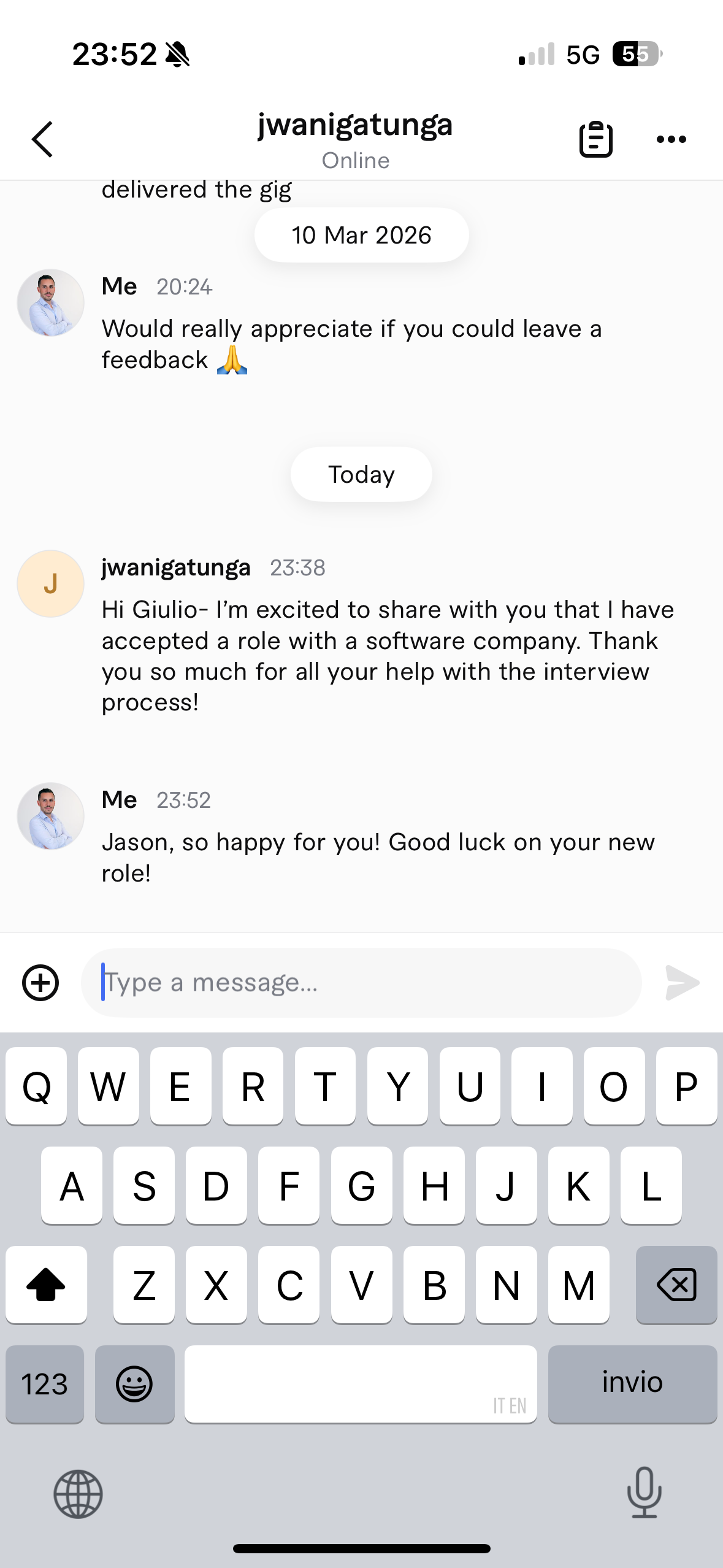 Software company offer client feedback